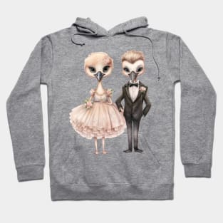 Ostrich Couple Gets Married Hoodie